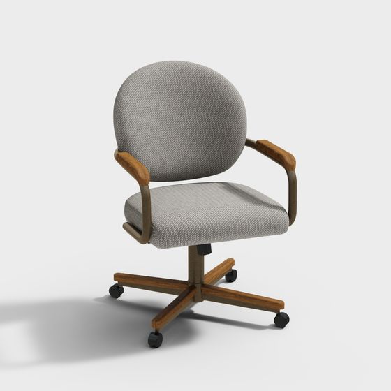 Modern Vintage Style Office Chair 3D model