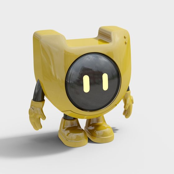 Unique Cube Bot 3D Model for Designers