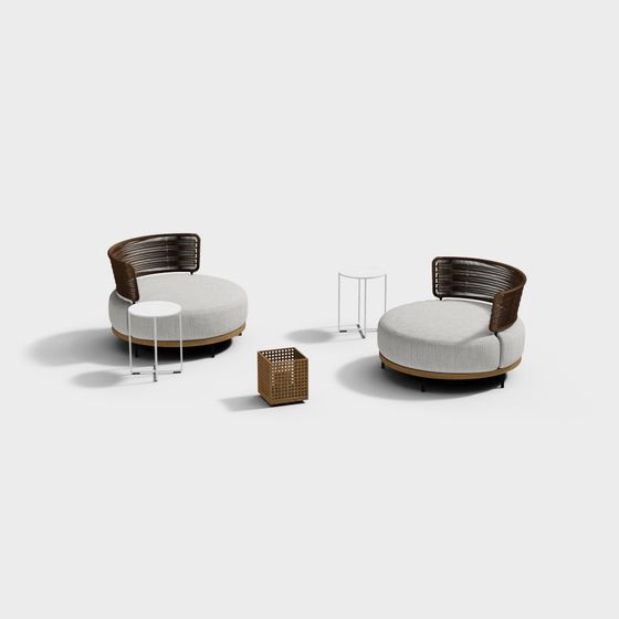 Urban Retreat 3D Model Sofa Set