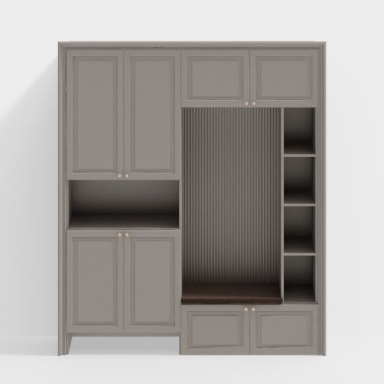 Minimalist Storage Cabinet 3D model