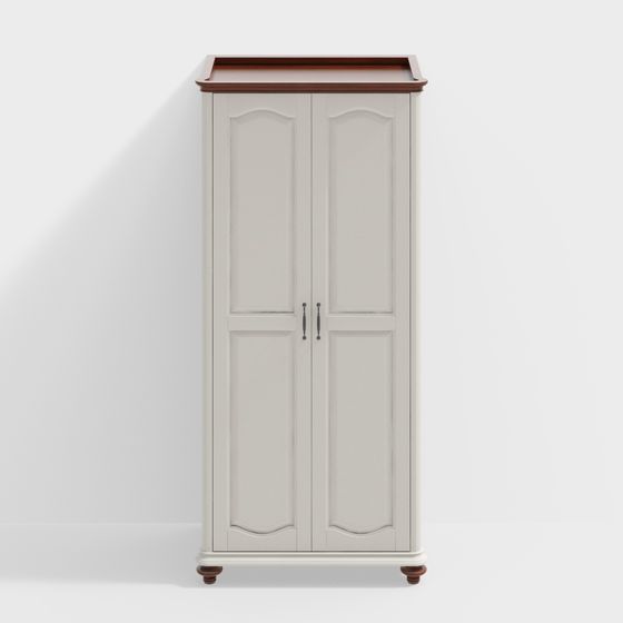 Elegant Modern Wardrobe 3D Model