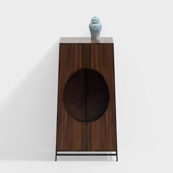 Elegant Display Cabinet 3D model