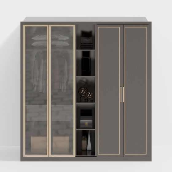 Urban Elegance Wardrobe 3D model