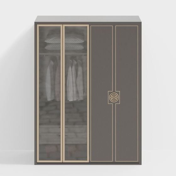 Urban Elegance Wardrobe 3D model