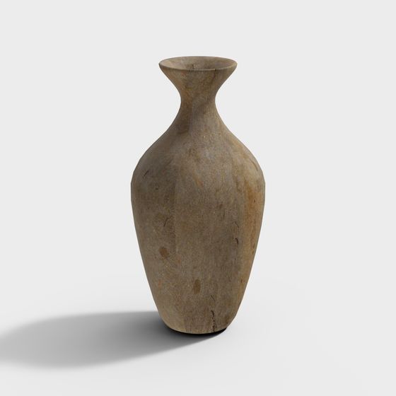 Low-Poly High-Detail Ancient Vase 3D Model