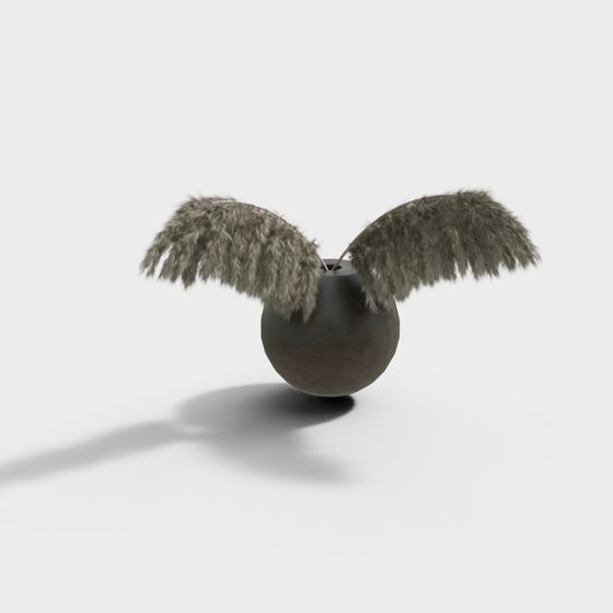 Feathered Wings Sphere 3D model