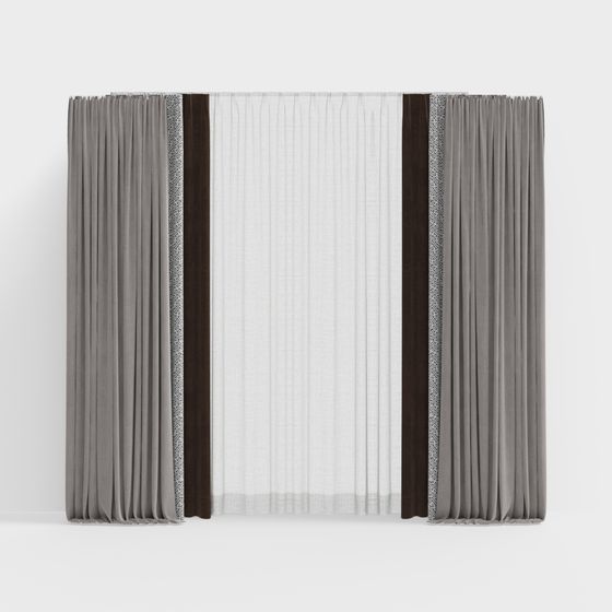 Elegant Drapes 3D model