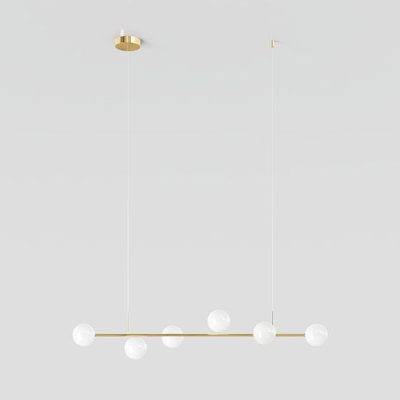 Elegant Hanging Light Fixture 3D model
