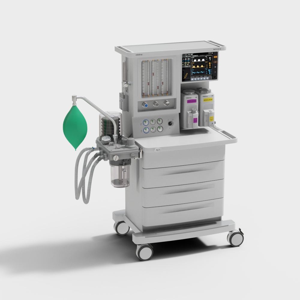 Highly Detailed Anesthesia Machine 3D model