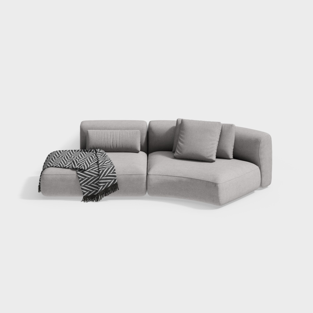 Sofá Curvo Acogedor Pequeño 2018 de MDF Italia