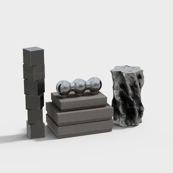 Industrial Elements 3D Model Art for Creativity