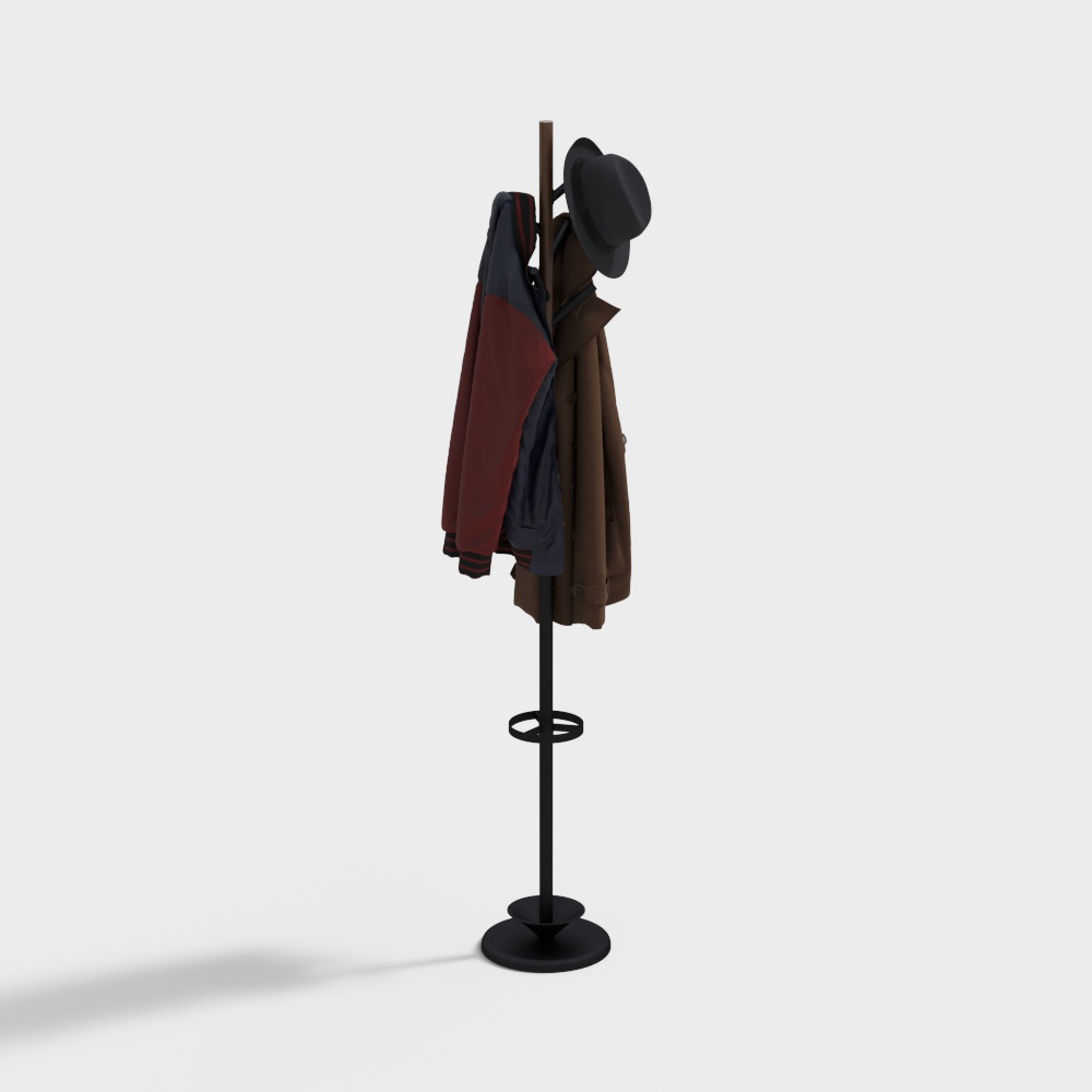 Coat Rack with Umbrella Holder