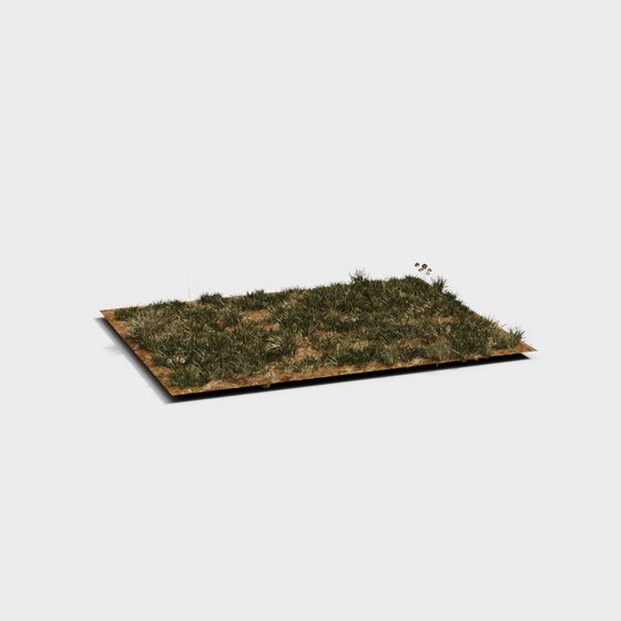 Realistic Grass Puzzle 3D model for Creative Projects