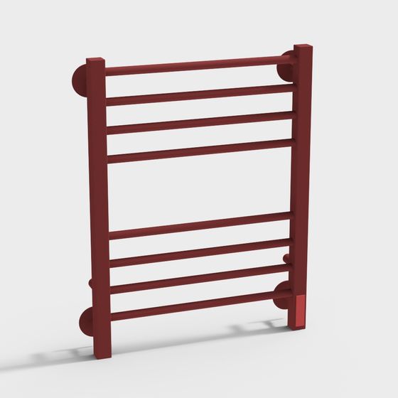 Stylish Low-Poly Towel Rack 3D model
