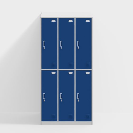 Stylish School Locker 3D model