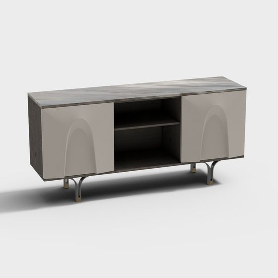 Minimalist TV Cabinet 3D model