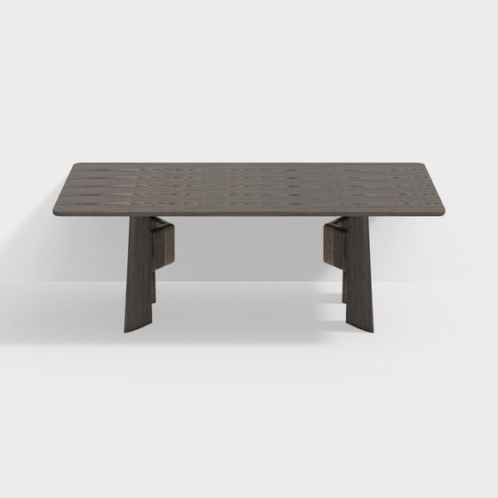 Urban Light Long Table 3D model for Creative Spaces