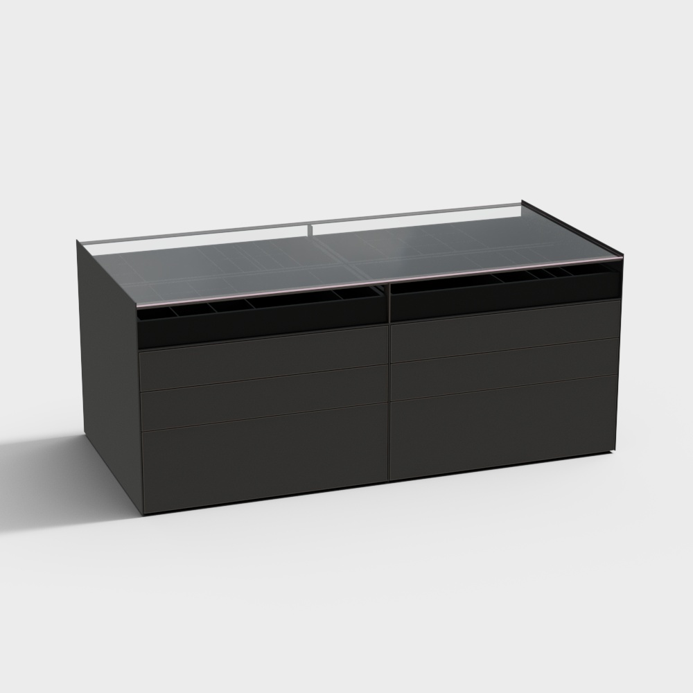 Minimalist Office Desk 3D model