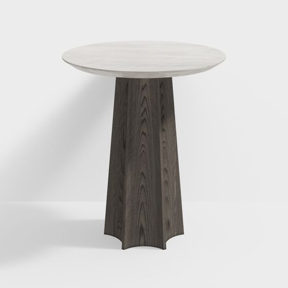 Modern Minimalist Round Table 3D model