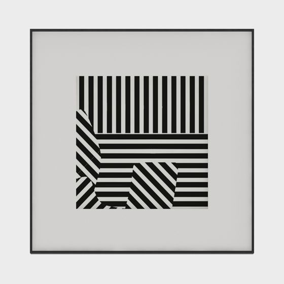 Striped Maze 3D model for Creative Exploration