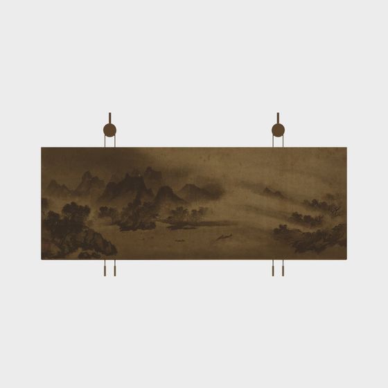 Ink Wash Landscape 3D model - Traditional Meets Modern