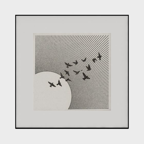 Flight Formation 3D Model for Creative Projects