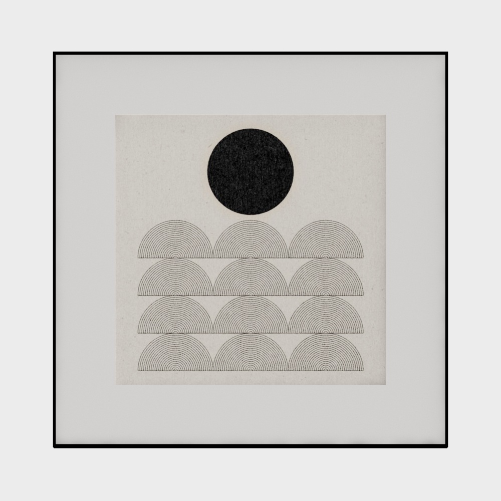 모던 미니멀리스트 걸이 그림