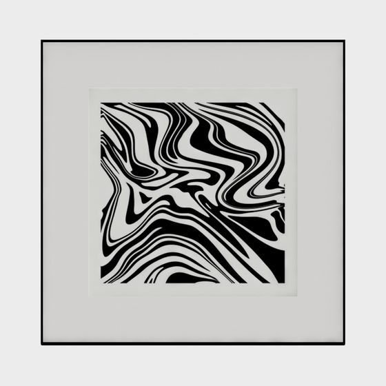 Surreal Low-Polygon 3D Model 'Flowing Light'