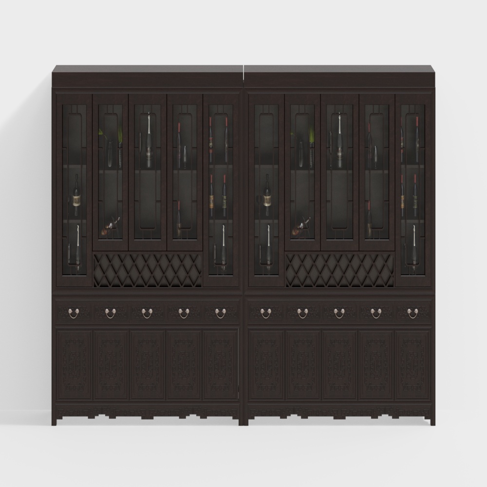 New Chinese-style wine cabinet