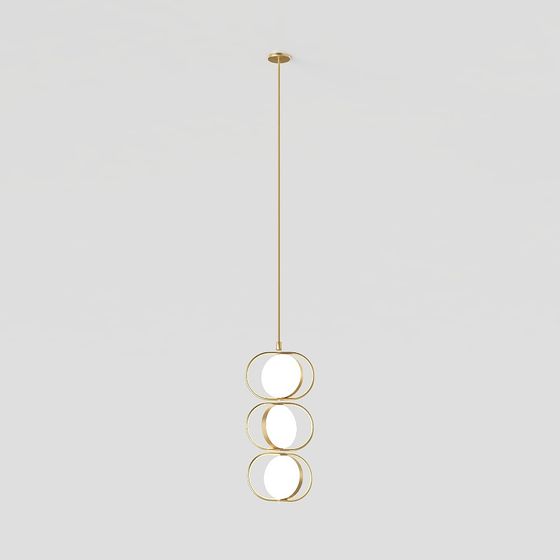 Stylish Geometric Chandelier 3D model for Modern Spaces