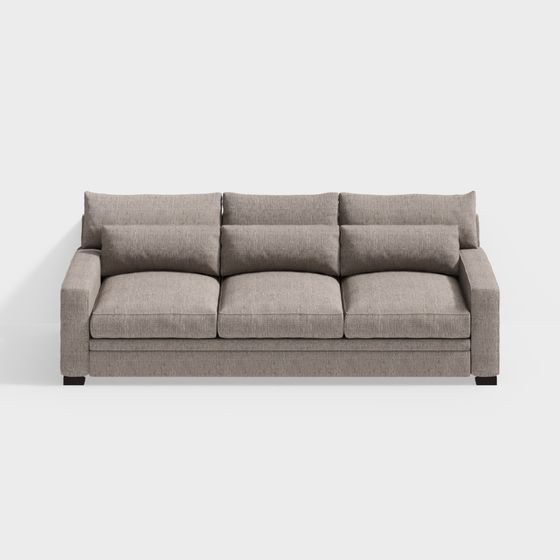 Urban Comfort 3D Model Sofa for Contemporary Spaces