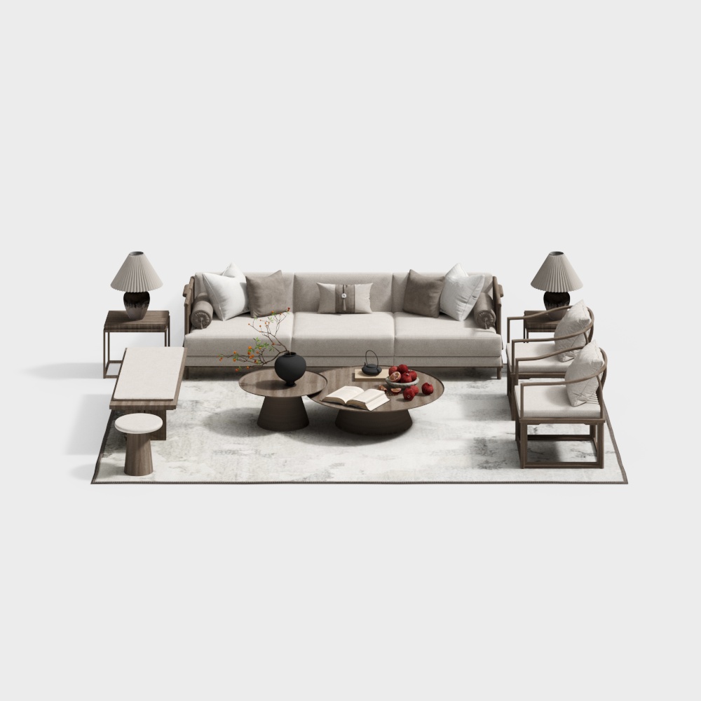 New Chinese-style Sofa Set