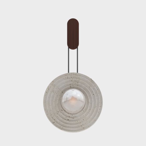 Beige Mid-Century Style Wall Light 3D Model