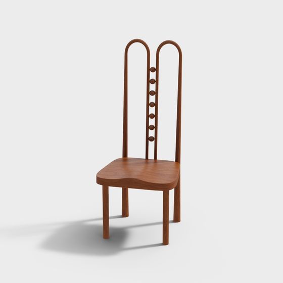 Stylish Minimalist Chair 3D model for Modern Spaces