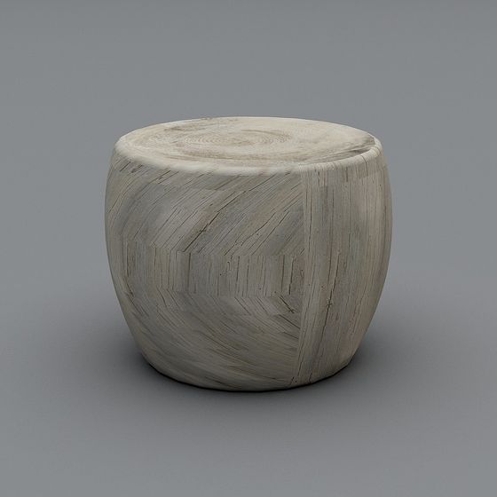 Natural Essence Wood Stump 3D model