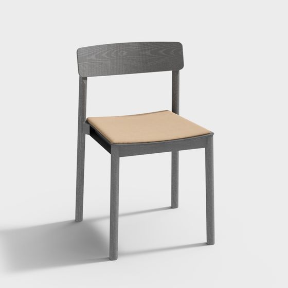 Elegant Minimalist Chair 3D model