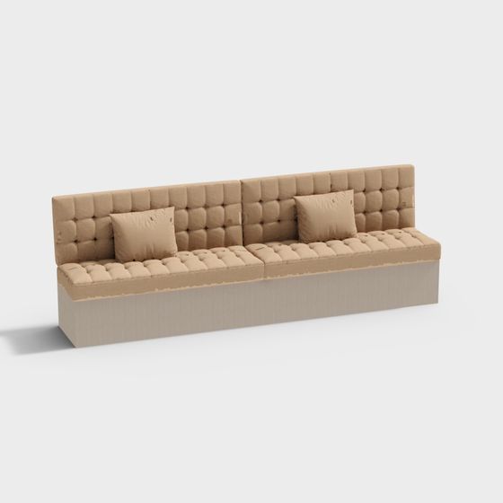 Low Polygon Style Sofa 3D Model for Modern Interiors