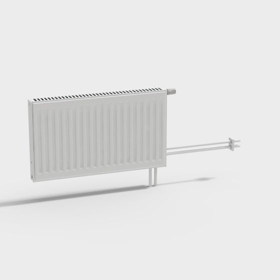 Stylish Minimalist Radiator 3D model for Modern Interiors