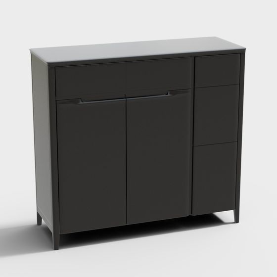 Urban Corner Storage Cabinet 3D model