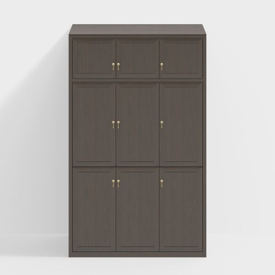 Elegant Minimalist Storage Cabinet 3D model