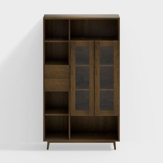 Urban Elegance Bookshelf 3D model for Modern Living
