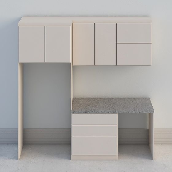 Urban Workspace 3D model for Modern Interiors