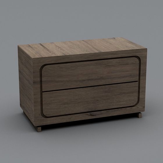 Urban Window Bedside Table 3D model