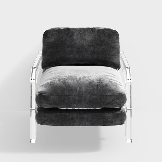 Elegant Low Poly 3D Chair Model