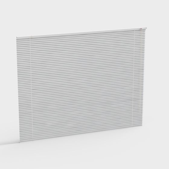 Elegant Low-Polygon Shutter 3D model for Interior Design