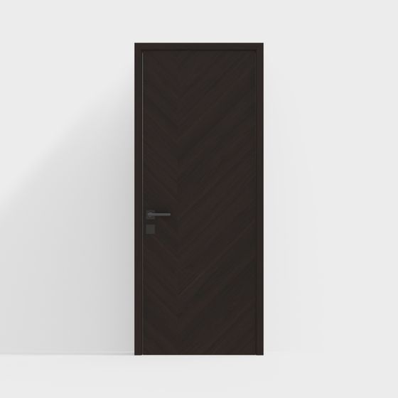 Herringbone Door 3D model for Interiors