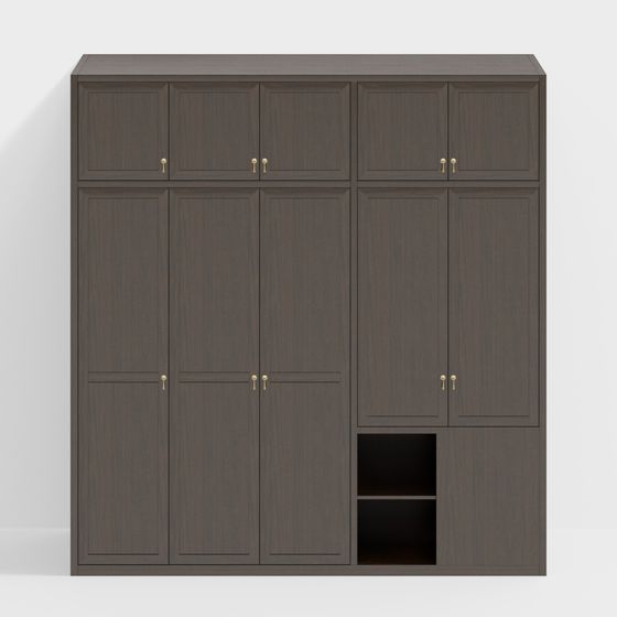 Minimalist Storage Cabinet 3D model Design