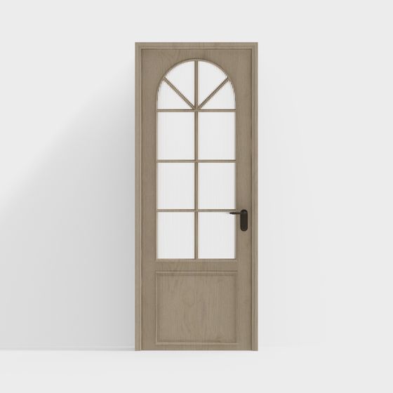 Stylish Low-Poly 3D Door Model for Modern Interior Design