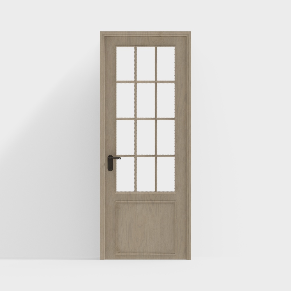 Puerta de Cristal Individual de Estilo Medieval