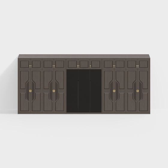 Retro Storage Cabinet 3D model